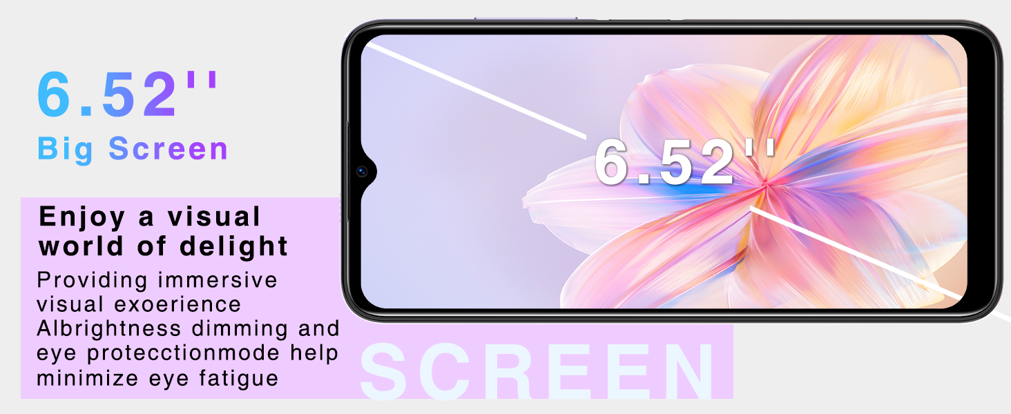 6.52 Inch Big Screen